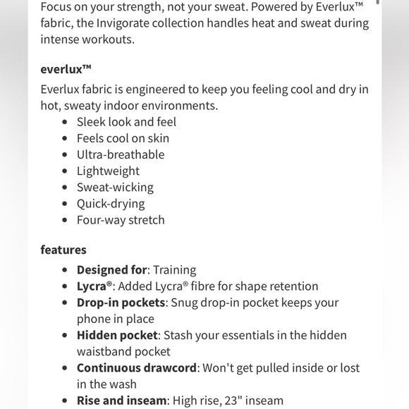 Lululemon Invigorate High-Rise Crop 23" - Picture 13 of 14